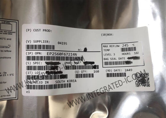 EP2S60F672I4N Программируемая пользователем вентильная матрица с 60440 логическими элементами, 492 входа/выхода и техпроцессом 90 нм при напряжении 1.2 В Stratix II FPGA