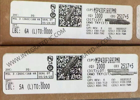 MSP430F169IPMR Microcontroller MCU Ultralow Power 16-Bit 8MHz with 60 kB Program Memory