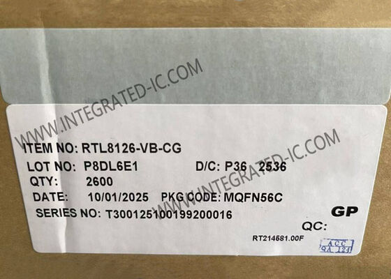 Ethernet-контроллер RTL8126-VB-CG High Speed 5GbE с корпусом QFN-56