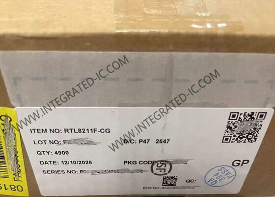 RTL8211F-CG Ethernet IC, интегрированный приемопередатчик Ethernet 10/100/1000M с корпусом QFN40 и соответствием стандарту IEEE 802.3