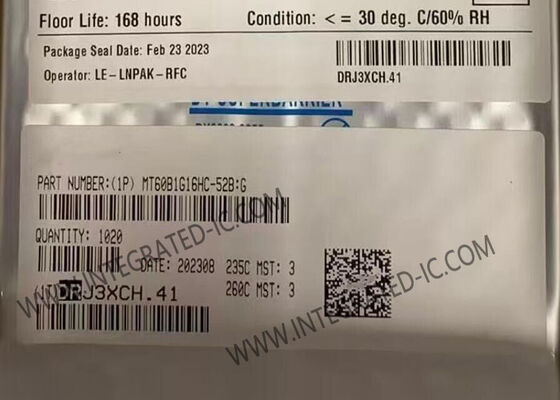 MT60B1G16HC-52B:G Микросхема памяти 16 Гбит DDR5 SDRAM FBGA-102