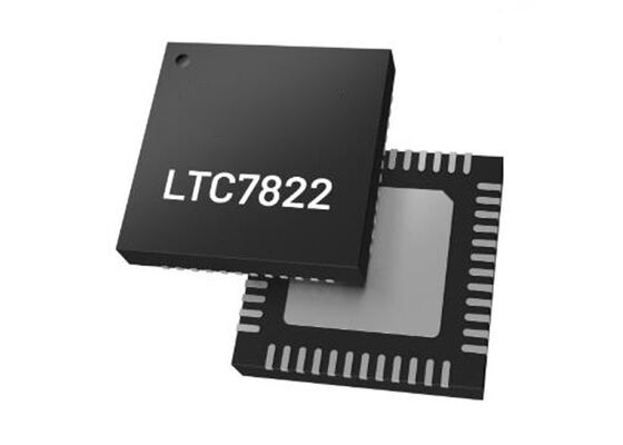 LTC7822AUK Интегральная схема, двухфазный гибридный синхронный понижающий контроллер QFN48