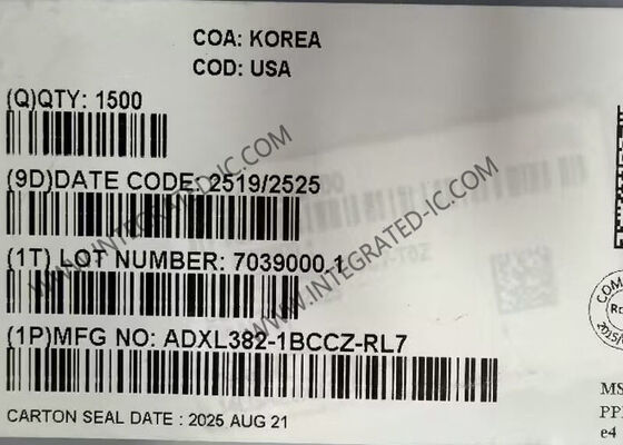 ADXL382-1BCCZ Сенсор IC Широкая полоса пропускания 3-осевой MEMS акселерометр LGA-14 акселерометры