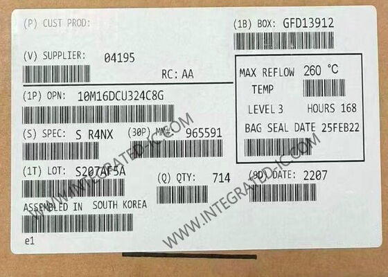 Полевые программируемые ворота 10M16DCU324C8G MAX 10 Полевые программируемые ворота 324-LFBGA