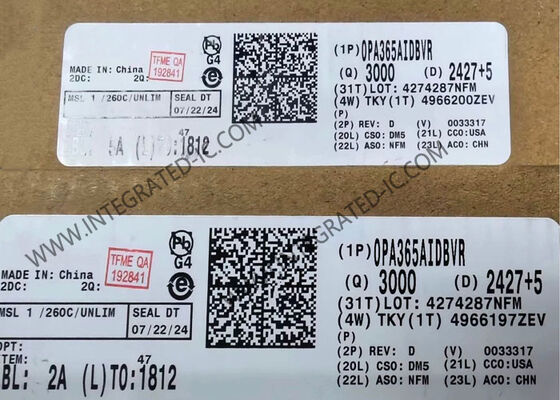 OPA365AIDBVR 50MHz Rail-to-Rail High-CMRR Operational Amplifier IC Chip