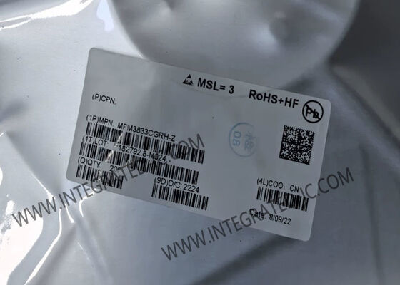 MPM3833CGRH 6V Входное напряжение 3A Выходное течение Синхронный шаговой преобразователь с интегрированным индуктором
