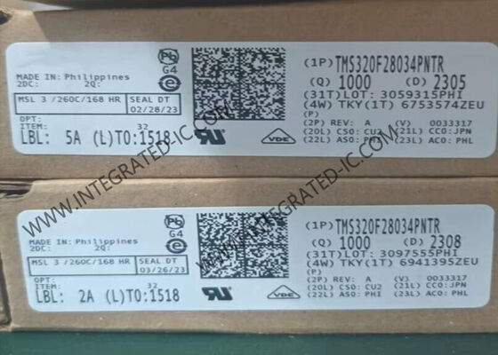 TMS320F28034PNTR Микроконтроллер MCU C2000TM 32-битный MCU со скоростью 60MHz 128KB Flash и 45 I/O Pins