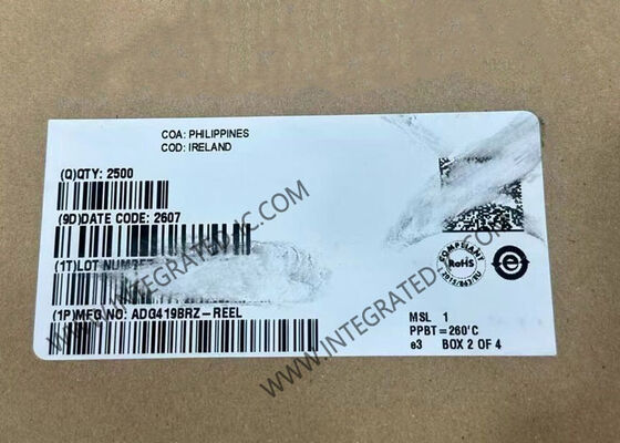 ADG419BRZ ИС переключателя CMOS SPDT с сопротивлением во включенном состоянии 35 Ом, низким током утечки 250 пА и быстрым временем перехода 160 нс
