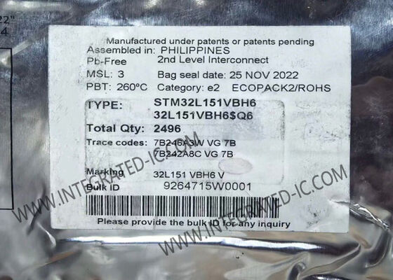 STM32L151VBH6 Сверхнизкомощный 32-битный ARM Cortex-M3 микроконтроллер MCU с 128KB флэш-памятью