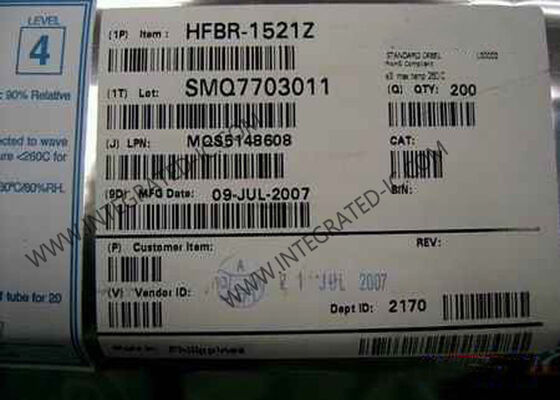 HFBR-1521Z Integrated Circuit Chip 5MBd Link Transmitter с длиной волны 660 нм и соответствующим требованиям RoHS