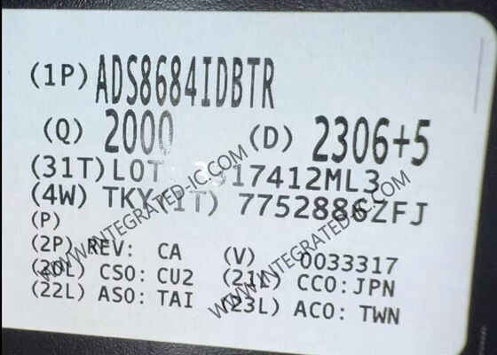 ADS8684IDBTR 16-битный 500kSPS SAR Аналогово-цифровой преобразователь интегральной схемы чип TSSOP-38