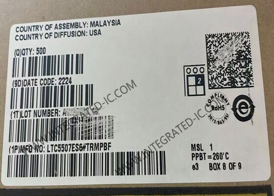 LTC5507ES6 RF Power Detector Integrated Circuit Chip с частотой от 100 кГц до 1 ГГц и низким рабочим током 550μA