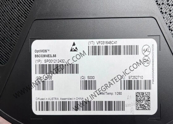 BSC026NE2LS5 Чип интегральной схемы 25V OptiMOSTM 5 N-Channel Power-MOSFET Транзистор с 82A током оттока и сопротивлением 4 мОмм