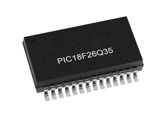 PIC18F26Q35-E/SS Микроконтроллер MCU 8-битный 64 МГц Универсальный MCU с настраиваемой логикой для автомобильной электроники