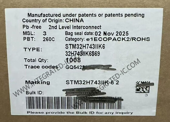 Микроконтроллер MCU STM32H743IIK6 Высокопроизводительные 2MB 480 MHz ARM микроконтроллеры