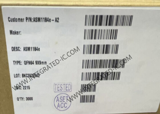 ASM1184E Integrated Circuit Chip PCIe Bridge Chip с комплектацией PCIe x1 Gen2 QFN-64 и интерфейсом I2C