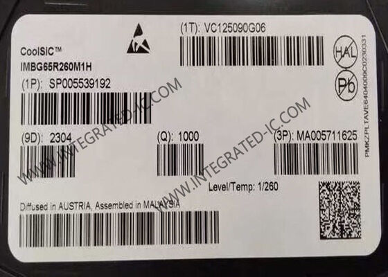 Транзисторы TO-263-8 MOSFETs FETs кремниевого карбида N-канала IMBG65R260M1H одиночные