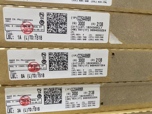 Линия SoC значения GHz RF интегральной схемаы CC2544RHBR 2,4 с USB SPI и UART вспышки 32kB
