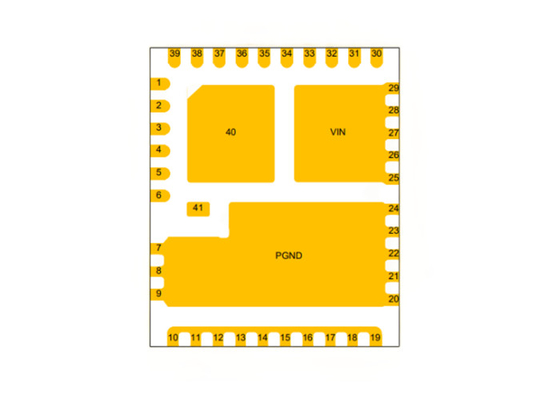 большой ток IC 1.25MHz CSD95481RWJ конвертера самца оленя 5.5V 60A одновременный