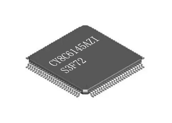 Двойная низкая мощность держателя LQFP100 IC CY8C6145AZI-S3F72 микроконтроллера C.P.U. поверхностная