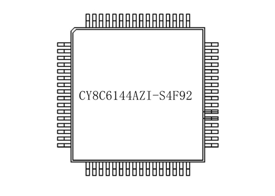 Корка РУКИ обломока CY8C6144AZI-S4F92 256KB интегральной схемаы 64-TQFP - микроконтроллер M4F