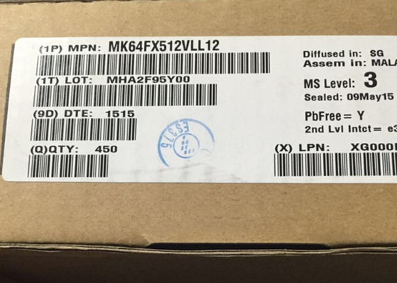 Микроконтроллер РУКИ Cortex-M4 обломока MK64FX512VLL12 120MHz интегральной схемаы 32BIT