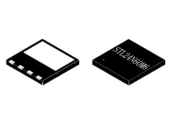 Транзисторы 600V 8PowerVDFN MOSFET силы обломока STL24N60M6 интегральной схемаы