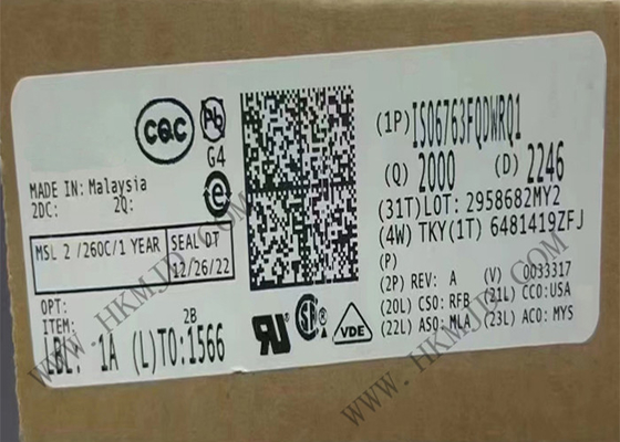 Амортизаторы SOIC16 цифров канала обломока ISO6763FQDWRQ1 6 интегральной схемаы