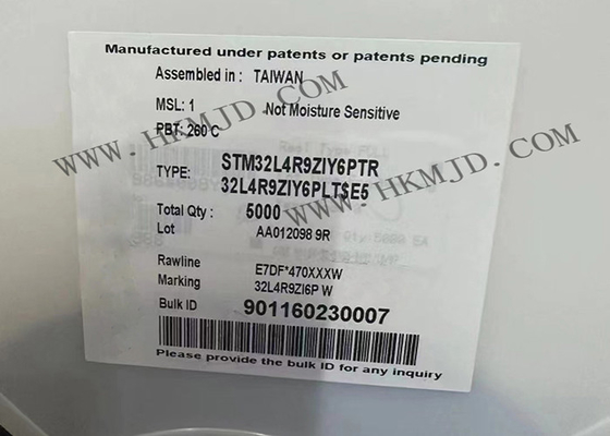 Микроконтроллер IC Одно-ядра 120MHz 2MB обломока STM32L4R9ZIY6PTR интегральной схемаы