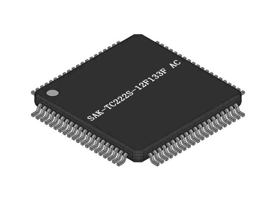 Микроконтроллер пакета AC TQFP-80 обломока SAK-TC222S-12F133F интегральной схемаы трицатидвухразрядный