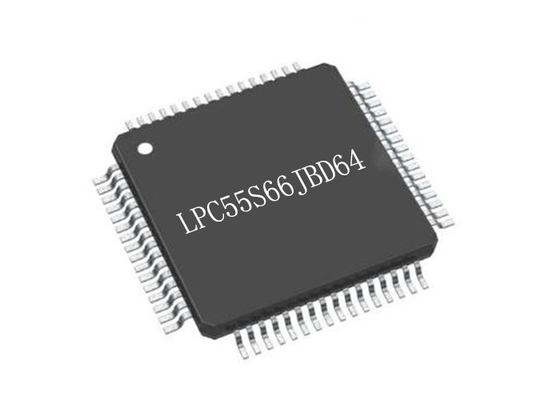 Микроконтроллер IC 150MHz 64TQFP ядра обломока LPC55S66JBD64 интегральной схемаы одиночный