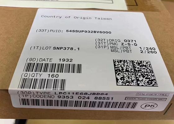 Электронный микроконтроллер IC Одно-ядра 50MHz 256KB LPC11E68JBD64 интегральных схема