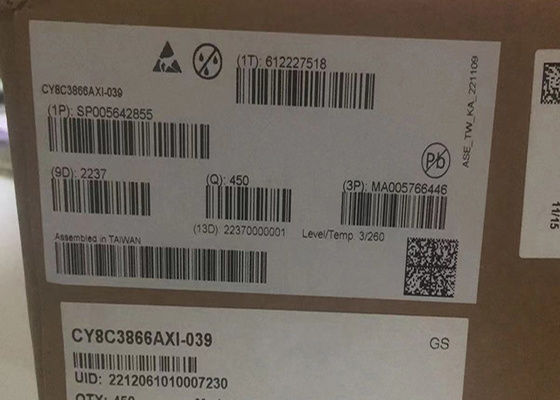 Микроконтроллер IC 100-TQFP обломока 8-разрядный 67MHz 64KB CY8C3866AXI-039 интегральной схемаы