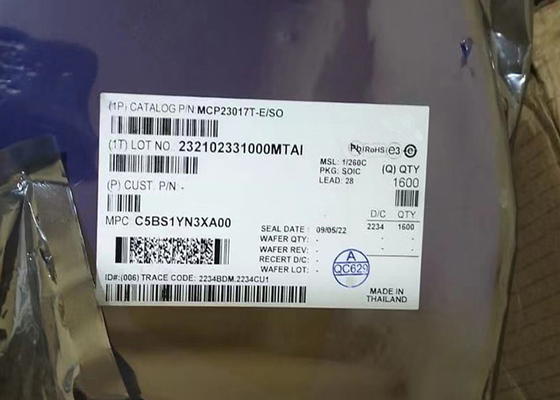 Детандер I/O MHz 28-SOIC MCP23017T-E/SO обломока 1,7 IC шестнадцатиразрядный с последовательным интерфейсом
