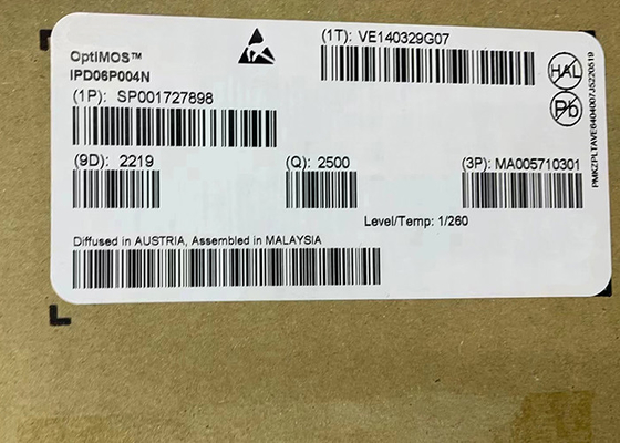 Обломок 60V интегральной схемаы транзистора TO-252-3 MOSFET силы канала IPD06P004N p