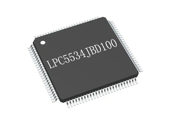 микроконтроллер IC 100HLQFP ядра обломока LPC5534JBD100 интегральной схемаы 150MHz одиночный