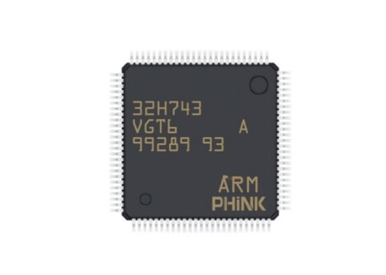 Одиночный RAM 1MB коркы M7 MCU руки бита MCU STM32H743VGT6 ядра 32 внезапный