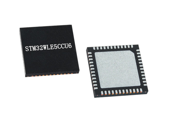 STM32WLE5CCU6 256 держатель IC 48-UFQFN приемопередатчика RF кбайтов внезапный поверхностный
