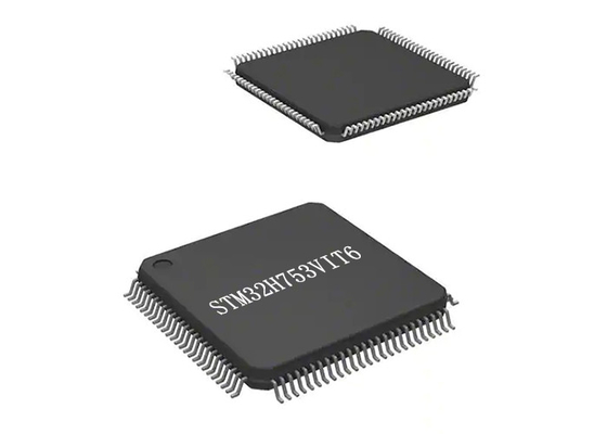 Держатель IC STM32H753VIT6 480MHz 100-LQFP микроконтроллера коркы РУКИ поверхностный
