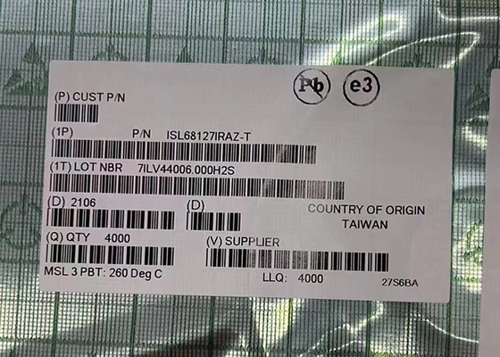 Выход IC 48QFN цифров регулятора обломока ISL68127IRAZ PWM интегральной схемаы двойной