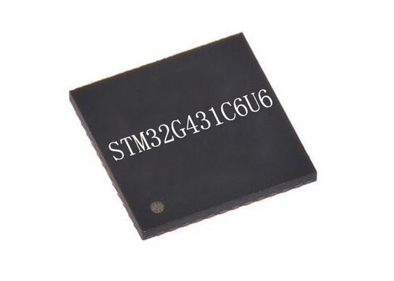 высокая эффективность микроконтроллера MCU 48UFQFN ядра STM32G431C6U6 170MHz 32Bit RISC