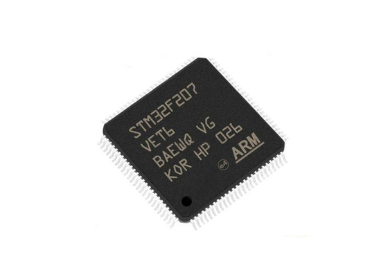 STM32F207VET6 поверхностный микроконтроллер IC пакета 120MHz 512KB держателя 100-LQFP