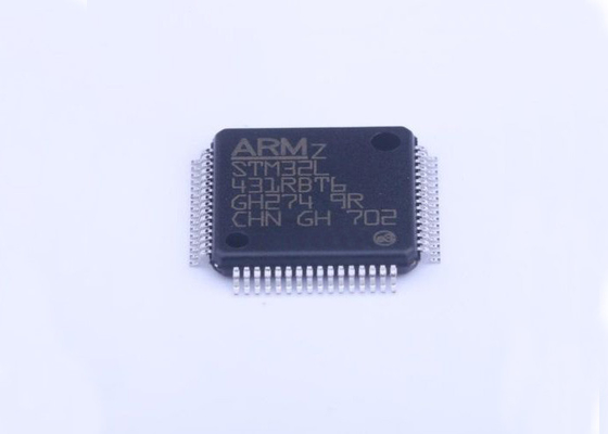 Рука Cortex-M4 MCU STM32L431RBT6 FPU 80 MHz врезала микроконтроллер IC