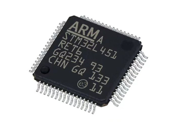 Микроконтроллер IC держателя ядра 64-LQFP STM32L451RET6 80MHz одиночный поверхностный