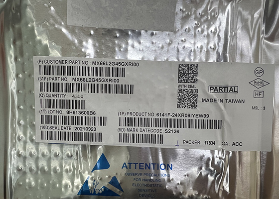 ВСПЫШКА держателя MX66L2G45GXRI00 2Gbit поверхности обломока 24-TBGA IC НИ память IC