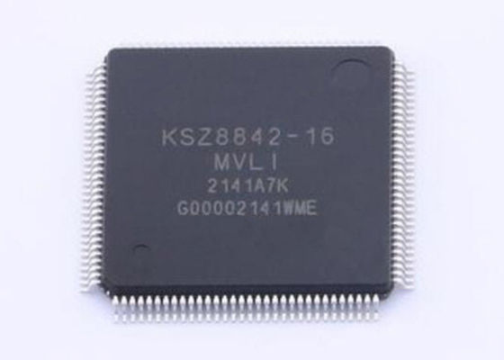 KSZ8842-16MVLI Ethernet IC 3.3V двухпортовый Ethernet Switch IC в пакете LQFP128