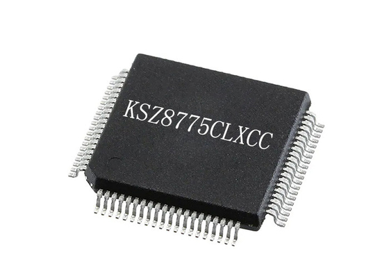 Обломок KSZ8775CLXCC интегральной схемаы интегрировал переключатель IC 80-LQFP локальных сетей 5Port