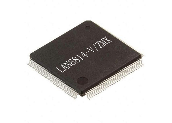 Электронные интегральные схемы 128-TQFP LAN8814-V/ZMX 4-портный Ethernet-передатчик IC