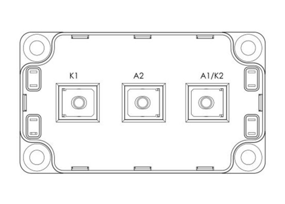диод выпрямителей тока модулей MSCDC450A120AG 1200V автомобильный IGBT одевает модуль 450A