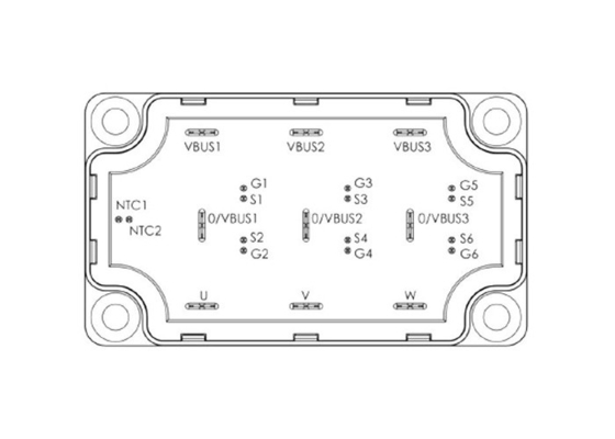 Автомобильные модули полупроводника модулей MSCSM120TAM16CTPAG 728W IGBT дискретные